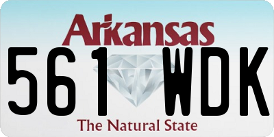 AR license plate 561WDK