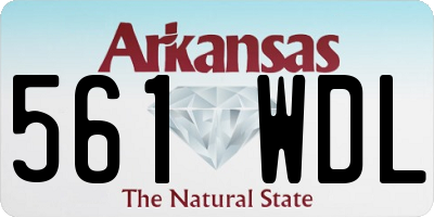 AR license plate 561WDL
