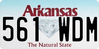 AR license plate 561WDM