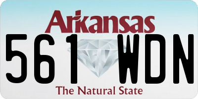 AR license plate 561WDN