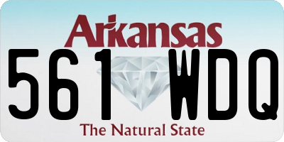AR license plate 561WDQ