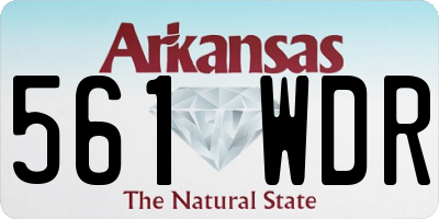 AR license plate 561WDR