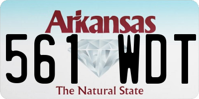 AR license plate 561WDT