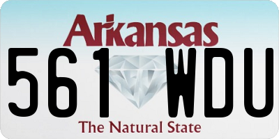 AR license plate 561WDU