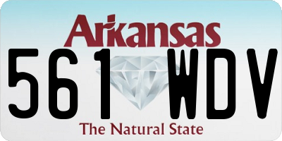 AR license plate 561WDV