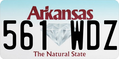 AR license plate 561WDZ