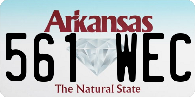 AR license plate 561WEC