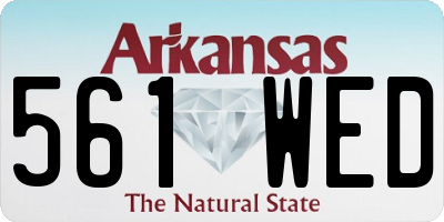 AR license plate 561WED