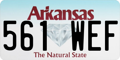 AR license plate 561WEF
