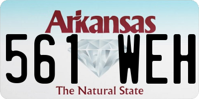 AR license plate 561WEH