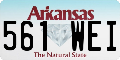 AR license plate 561WEI