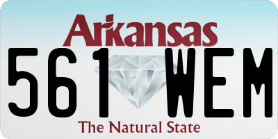AR license plate 561WEM