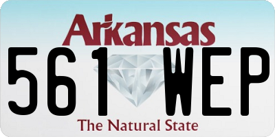 AR license plate 561WEP