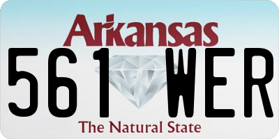 AR license plate 561WER