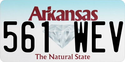 AR license plate 561WEV