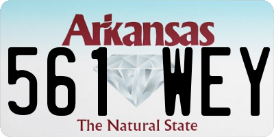AR license plate 561WEY