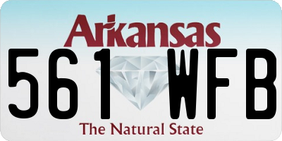 AR license plate 561WFB