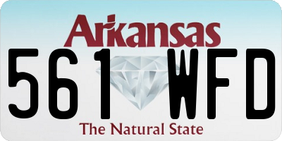 AR license plate 561WFD