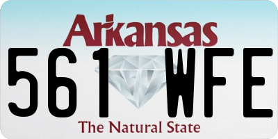 AR license plate 561WFE