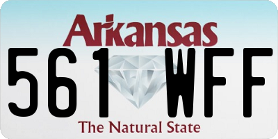 AR license plate 561WFF