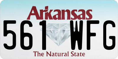 AR license plate 561WFG