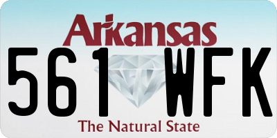 AR license plate 561WFK