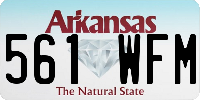AR license plate 561WFM