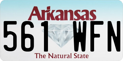 AR license plate 561WFN