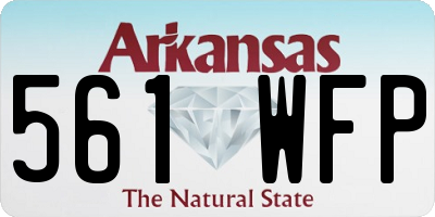 AR license plate 561WFP