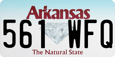 AR license plate 561WFQ