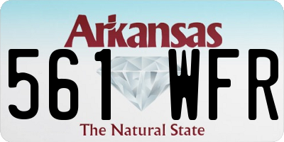 AR license plate 561WFR