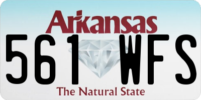 AR license plate 561WFS