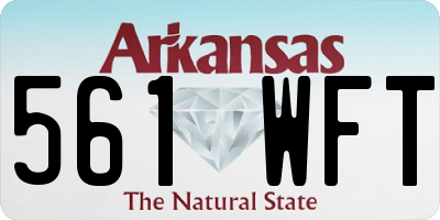 AR license plate 561WFT
