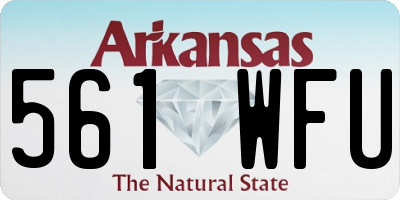 AR license plate 561WFU