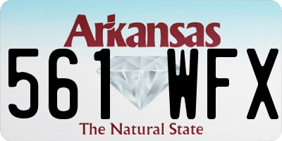 AR license plate 561WFX