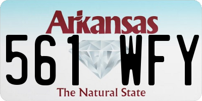 AR license plate 561WFY