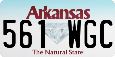 AR license plate 561WGC