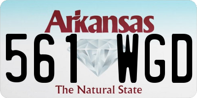 AR license plate 561WGD