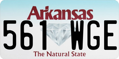 AR license plate 561WGE