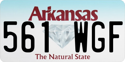 AR license plate 561WGF