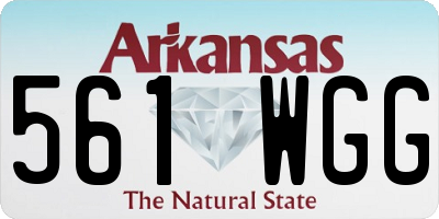 AR license plate 561WGG