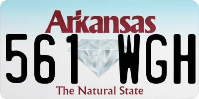 AR license plate 561WGH
