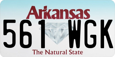 AR license plate 561WGK