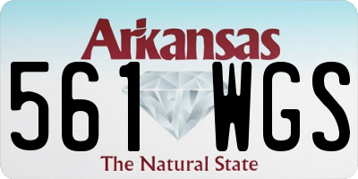 AR license plate 561WGS