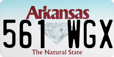 AR license plate 561WGX