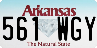 AR license plate 561WGY