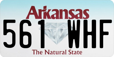 AR license plate 561WHF