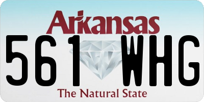AR license plate 561WHG