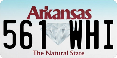 AR license plate 561WHI