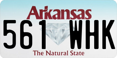 AR license plate 561WHK